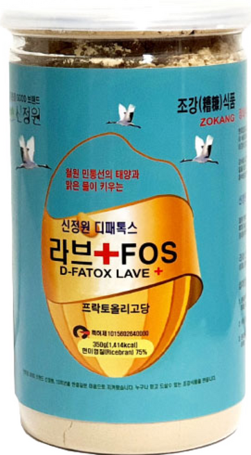 조강식품 신정원 라브플러스 FOS 라이스브랜, 1개, 350g