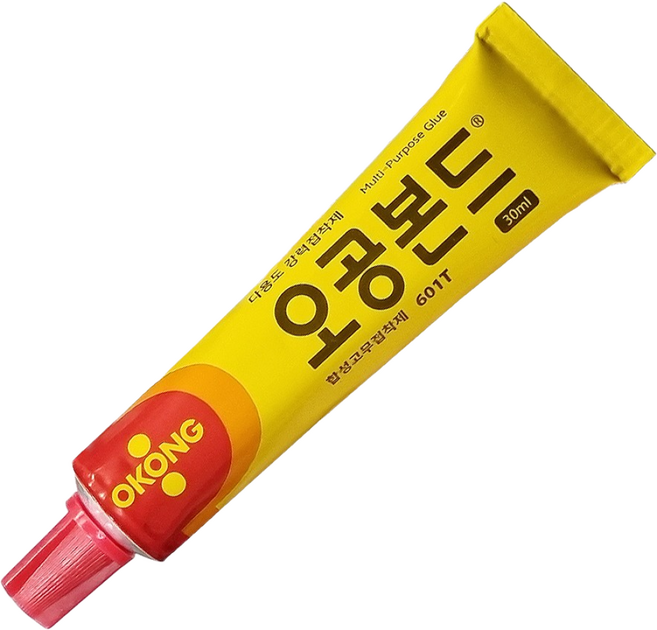 오공 다용도 합성고무 강력접착제 601T 가죽 플라스틱 금속 목재 섬유 본드, 5개, 1세트 (30ml)