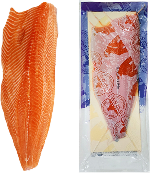 화이트베어 씨로드 훈제 냉동 연어, 냉동연어필렛 약1.1kg, 1개