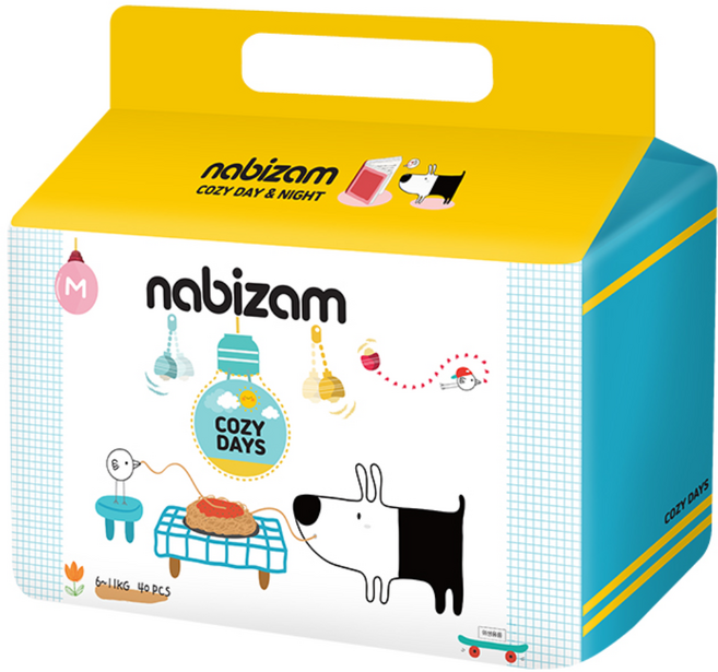 나비잠 기저귀 코지 밴드 1팩, 중형(M), 40매