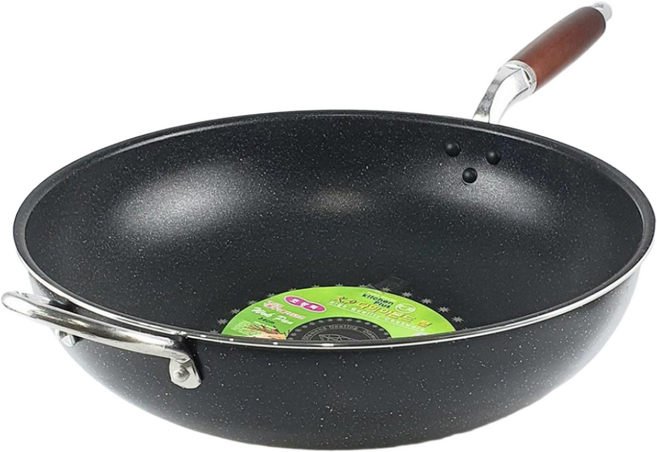 국산 ER 대용량 궁중팬 웍팬 튀김팬 업소용팬 영업용 큰 팬, 웍팬34cm, 1개