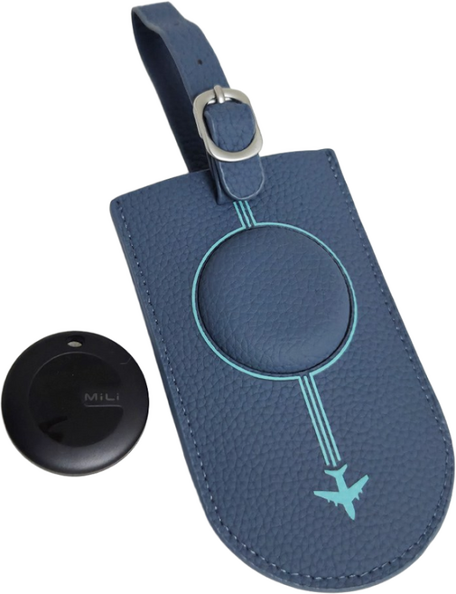 애플/삼성 모두 호환가능한 스마트태그 위치추적기 분실방지 트레커 네임텍, 1개, 블루