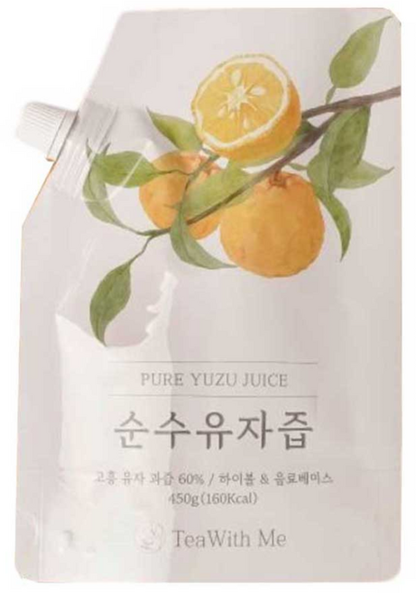 봄나래 고흥 저당 무설탕 순수유자즙 유자차, 1개, 1개입, 450g