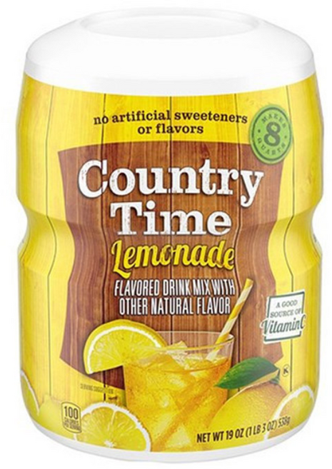 컨츄리타임 레몬에이드 분말, 585g, 6개, 1개입