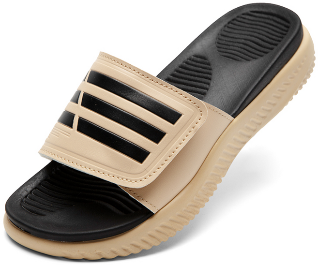 페이퍼플레인 국내제작 남녀공용 빅사이즈 슬리퍼 실내화 슬라이드 벨크로 이중쿠션 푹신한 사무실화 PP1558