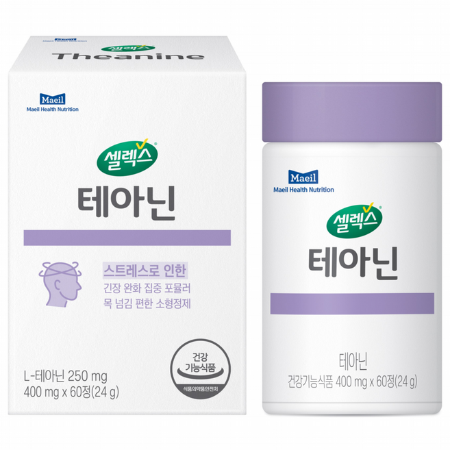 셀렉스 테아닌 24g, 60정, 1개