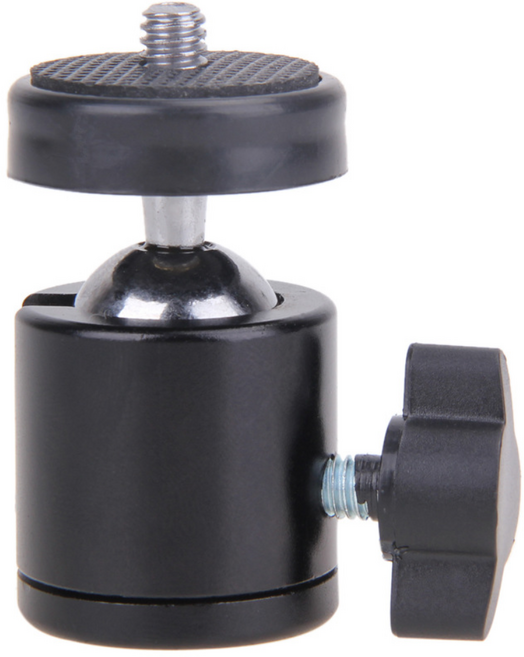 Zoom-AI 메탈 볼헤드 마운트 카메라 고프로 액션캠 삼각대 셀카봉 1_4인치 헤드, 1개