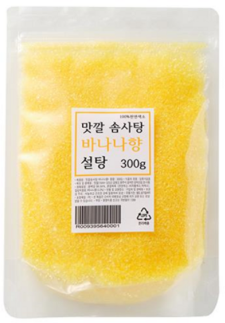 보만 솜사탕메이커 기계 전용 설탕, 바나나, 1개, 300g