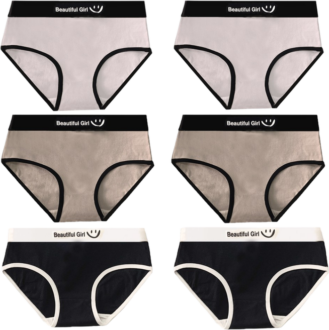 아이두 여성 소녀주니데이 속옷 여 주니어 초중고등학생 여자 면 팬티 6종세트