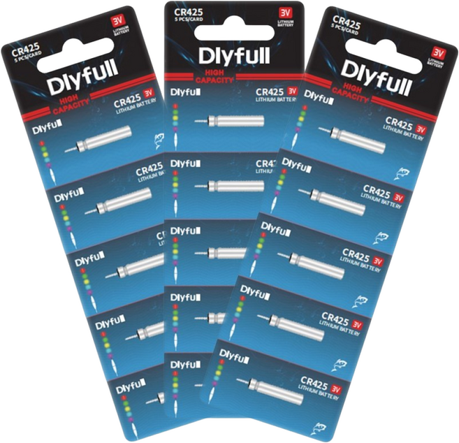 전자 찌 밧데리 cr425 cr311 cr322 cr435 DLYFULL 민물 바다 낚시 배터리 전자케미 전자구멍찌 건전지, 10개
