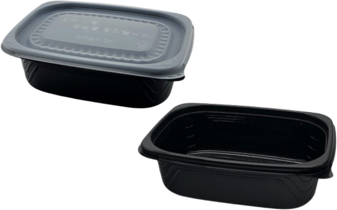 죽용기 중 블랙 500개 세트, 1개