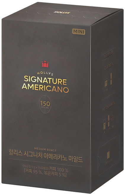 할리스 시그니처 아메리카노 마일드 미니 원두커피믹스, 900mg, 150개입, 1개