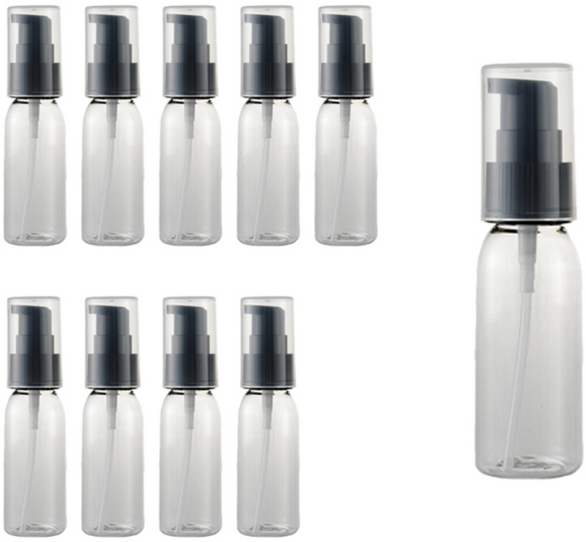 화장품 펌프용기 30ml, 검정, 10개
