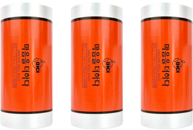 마더 크린 위생 롤백 미니 소형 17cm X 25cm 500매 3개, 500개, 미니(XS)