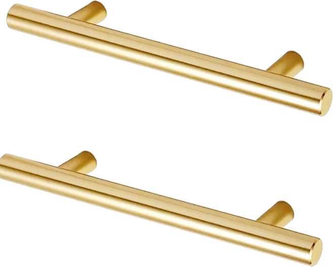 가구 손잡이 2구 골드 128 서랍 옷장 화장대 문고리, 2개입, L