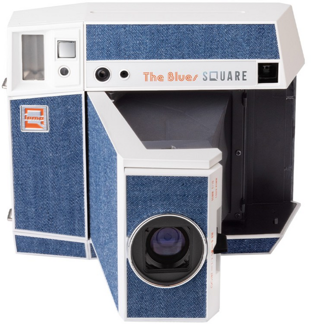 로모 인스턴트 스퀘어 글래스 카메라 & 액세서리 더블루스 에디션, 1개, LI700BLUES