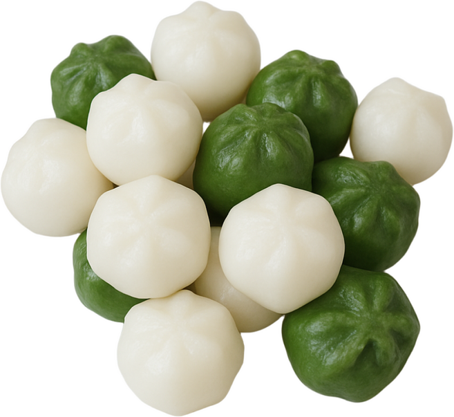 (나눔)2색꿀떡 1kg+1kg굳지않는 꿀송떡 간식떡 참깨를 첨가하여 고소함 +, 999g, 2개