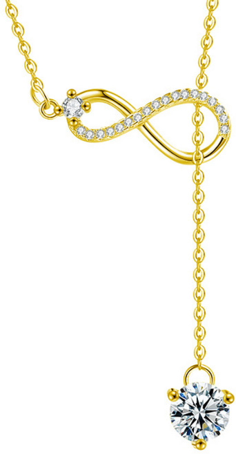 [GRA보증서] S925 순은 모이사나이트 인피니티 기호 목걸이 영원한 사랑 의미 데일리 고급 펜던트 여자친구 선물 기념일 추천 쇄골체인 + 기프트박스