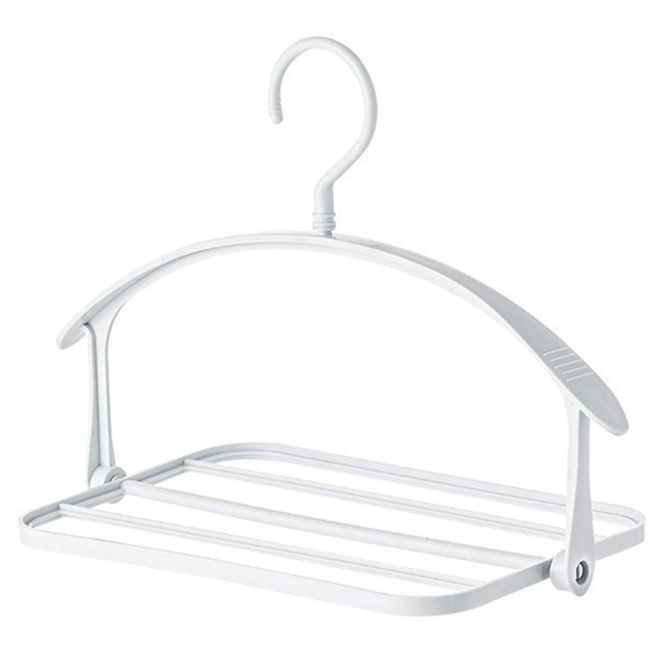 Bracketon 접이식빨래건조대 휴대용 멀티 디자인 1+1, 화이트