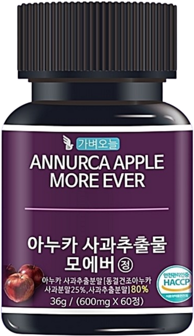아누카 사과 분말 추출분말 비오틴 60정 2개월분 식약처 인정, 1개