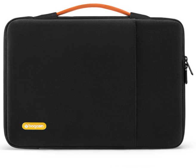 Bagasin 노트북가방 학생 직장인 대용량 초경량화 대용량 노트북파우치 가방, 1개, 블랙
