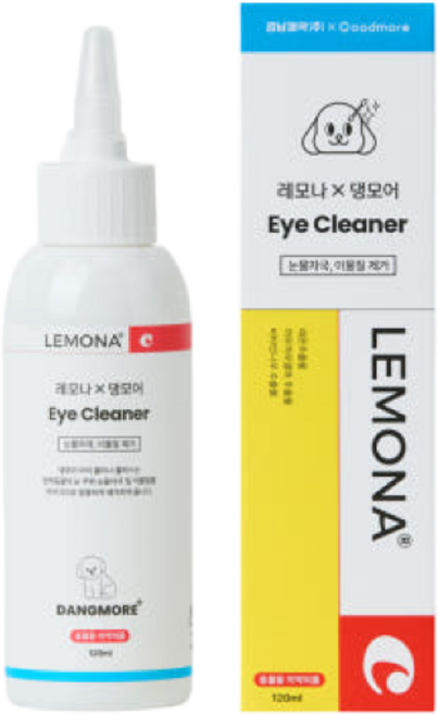 댕모어 레모나 반려동물 아이 클리너 플러스, 120ml, 1개