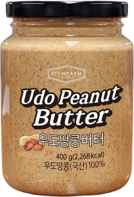 리치팜너트 우도땅콩버터 400g, 8개