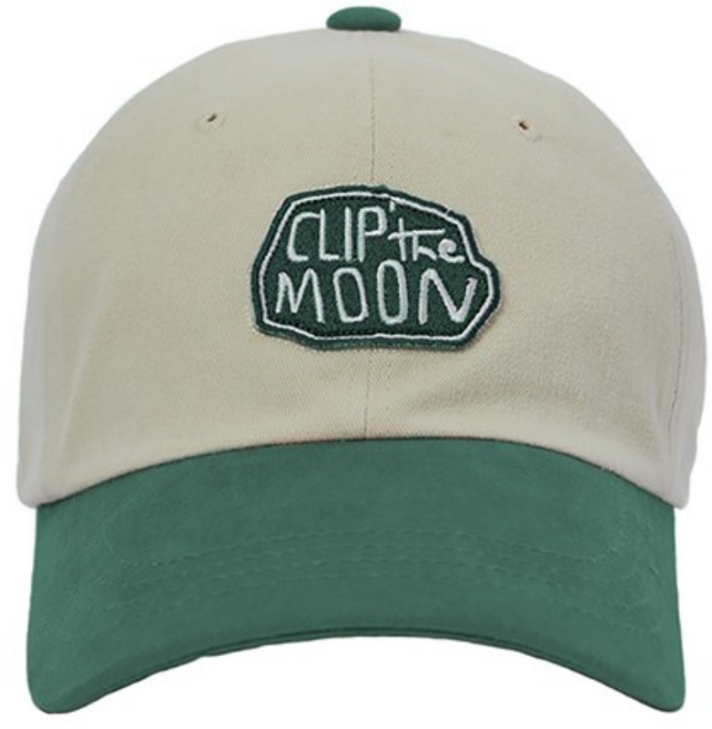 클립더문 - 락캡 투톤 그린 오버핏 볼캡