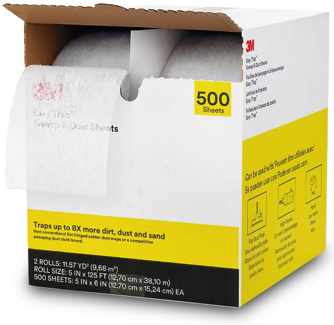 3M 55655W 이지트랩 청소포 127x152mm 500매, 단일속성, 1박스