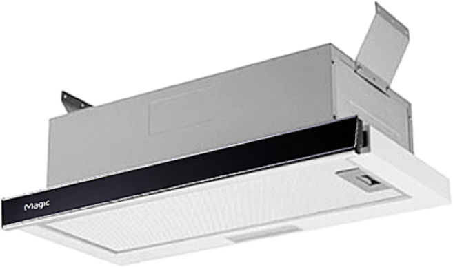 [SK매직] 빌트인 슬라이딩 후드 RHD-401G 대체 블랙/46데시벨 2단 풍량/주방 가스레인지 후드/환풍기, 셀프, 고객직접설치