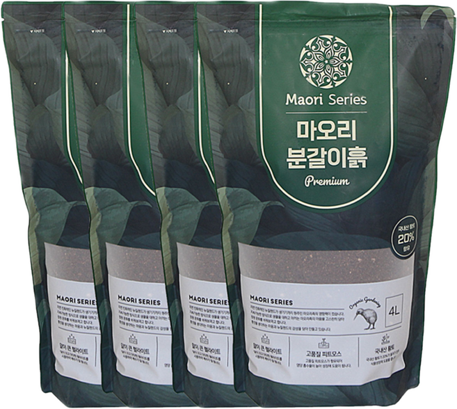 대성식물 마오리 분갈이흙 배양토 상토 4리터 4개, 4L