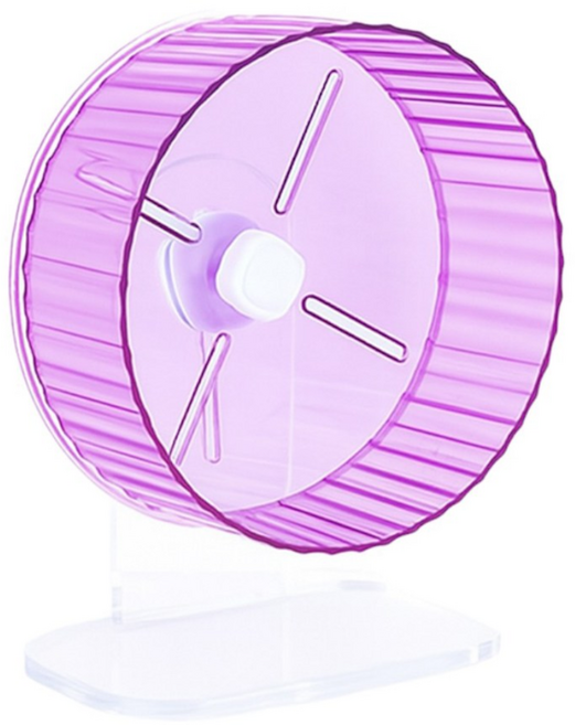 퍼피즈랩 무동력 러닝휠 아크릴 쳇바퀴 21cm, 보라, 1개