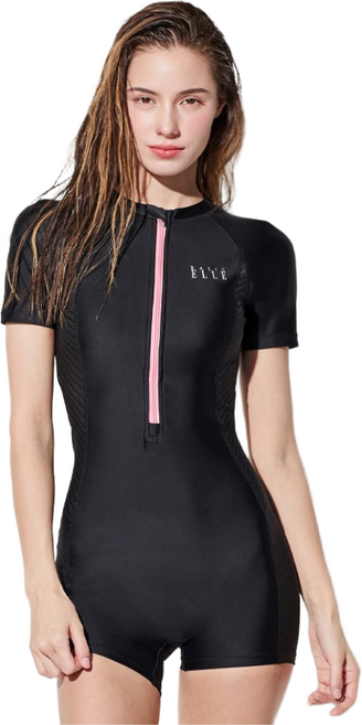 베이직엘르 여성 집업 반전신 실내수영복 6종세트 BEF-Y109K