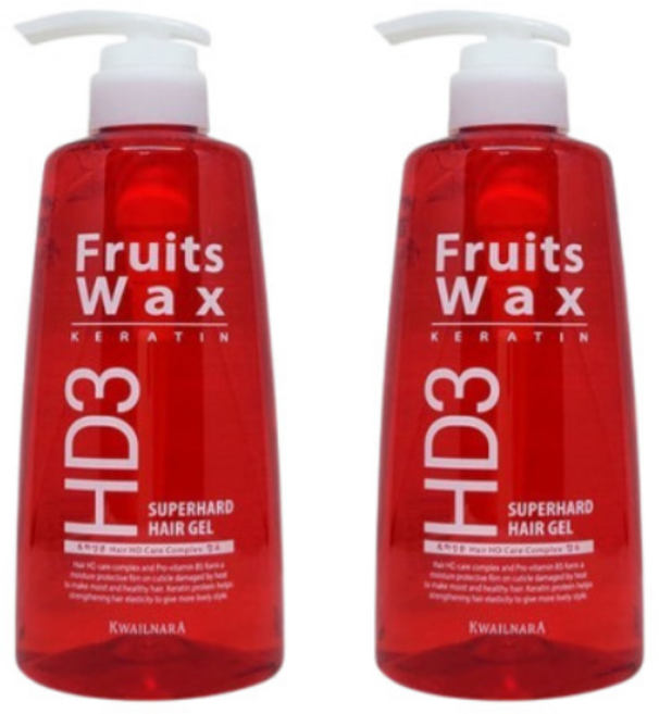 과일나라 후르츠왁스 헤어젤 슈퍼하드젤, 500ml, 2개