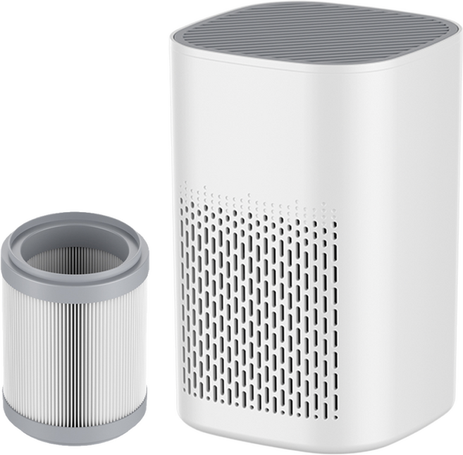 YONO 원룸 공기청정기 저소음 미니 공기청정기 가정용 사무실용, 화이트