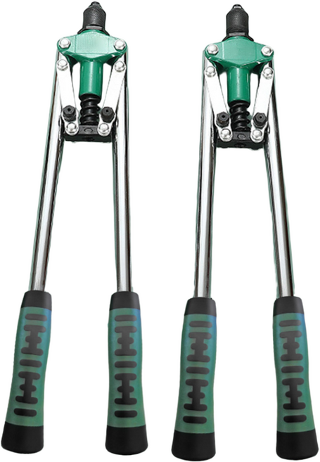 투데이리빙 2종 세트 양손 수동 리벳건 + 리벳못 스패너 포함 핸드 리베트 아답터 팝너트 리벳 너트 볼트 교환 렌치 공구 리베트건 리벳기, 1세트