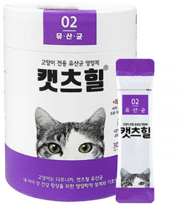 캣츠힐 고양이 영양제, 30회분, 장건강/유산균, 1개