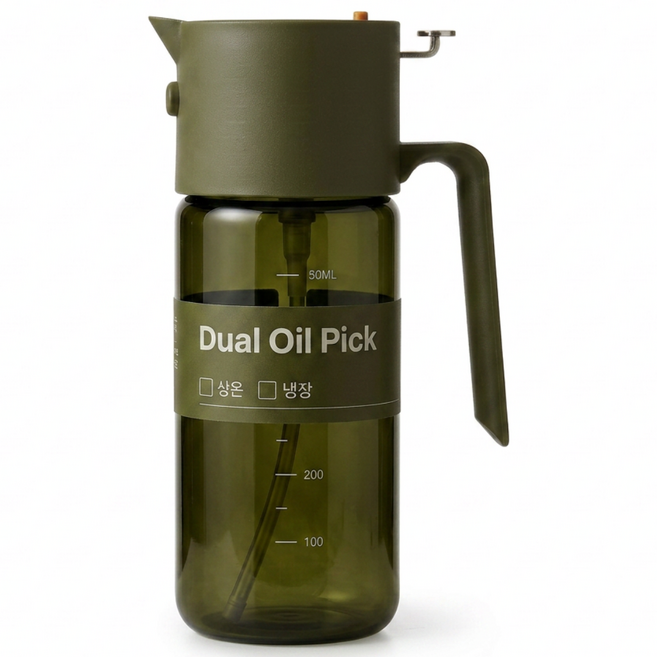 모아람 듀얼 오일픽 오일스프레이 산패방지 차광유리 딥그린 500ml, 1개