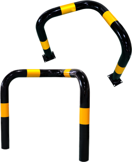 [앙카식/매립식] 신우 스틸 L자 코너가드(다리 2개) 볼라드, 101파이xH600x(L800xL800), 1개