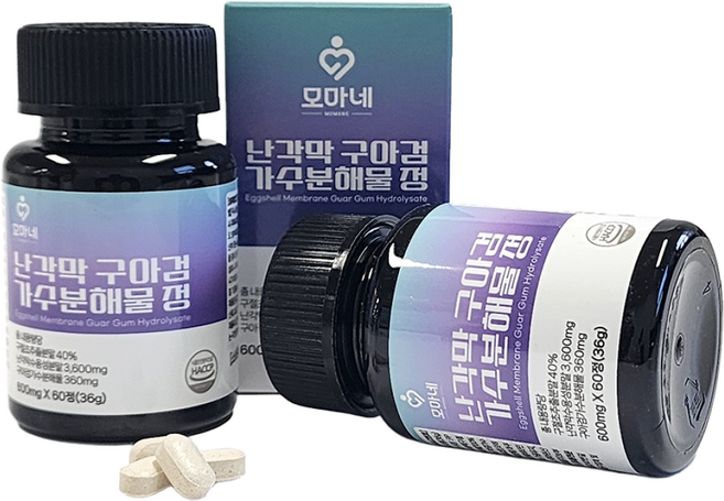 모마네_난각막 구아검 가수분해물 중장년 시니어 관절케어 필수템, 1개, 60정