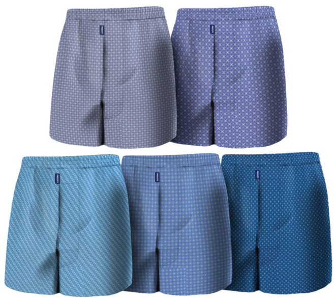 BYC 남자 부드러운 순면 데일리 트렁크팬티 5종세트