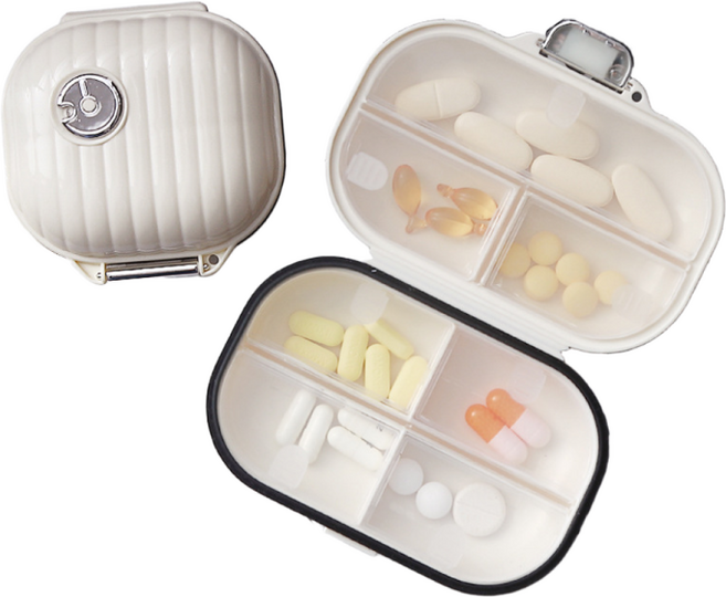 시우리빙 데일리 방수 알약 영양제 보관 케이스, 대형, 1개