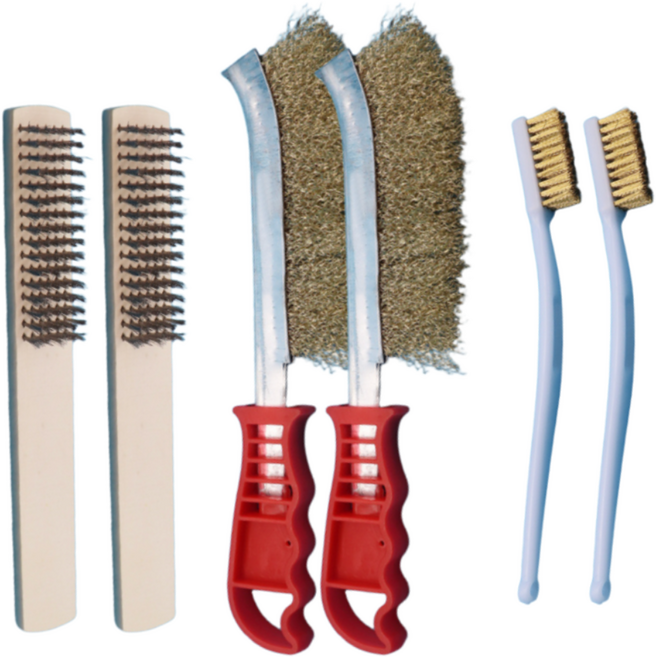 루바르 빳빳한 찌든때 녹제거 철브러쉬, 혼합, 6개