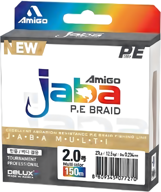 아미고 자바 x4 합사낚시줄 150M UV코팅줄, 1개