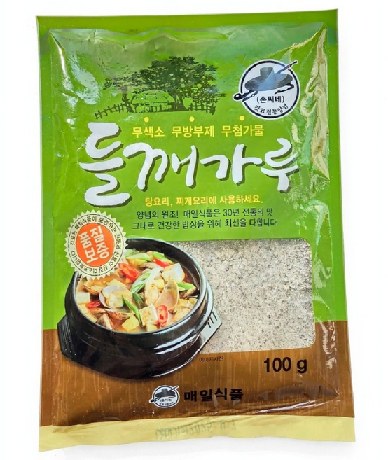 명식품본사 들깨가루(수입) [소포장] 무첨가물 무방부제 식당식자재 도매가, 10개, 100g