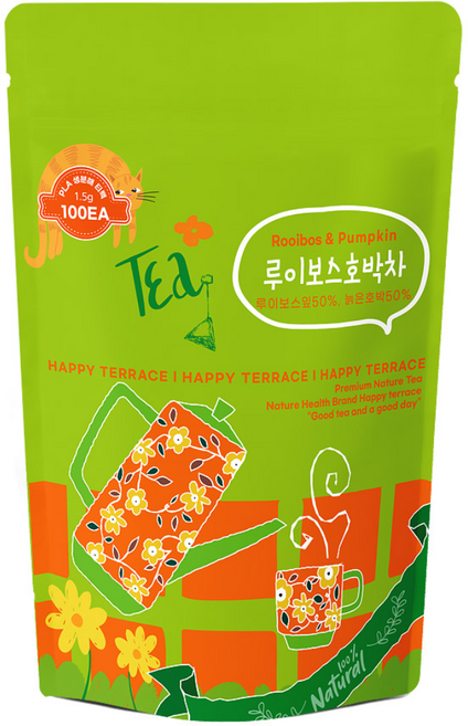 임산부 루이보스티 호박차 루이보스호박차, 1.5g, 1개, 100개입