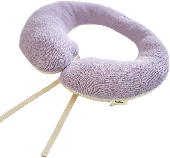 마롤로뜨 테리 아기 목쿠션 사계절 목베개, 무지 퍼플_테리 목쿠션