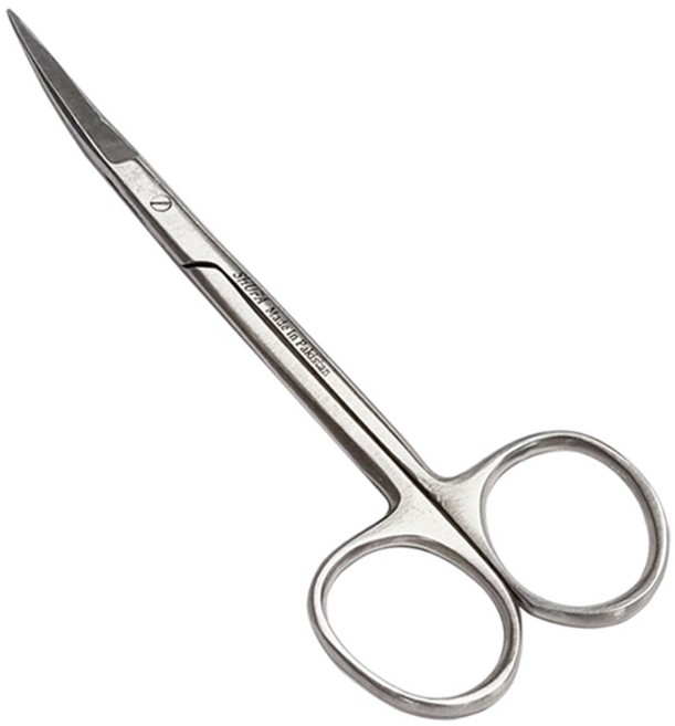 SHUFA 슈파 아이리스시저 11cm 안과가위 (미세부위절개 /봉합사제거 / Iris Scissors), 1개, 2. 슈파 안과가위 곡