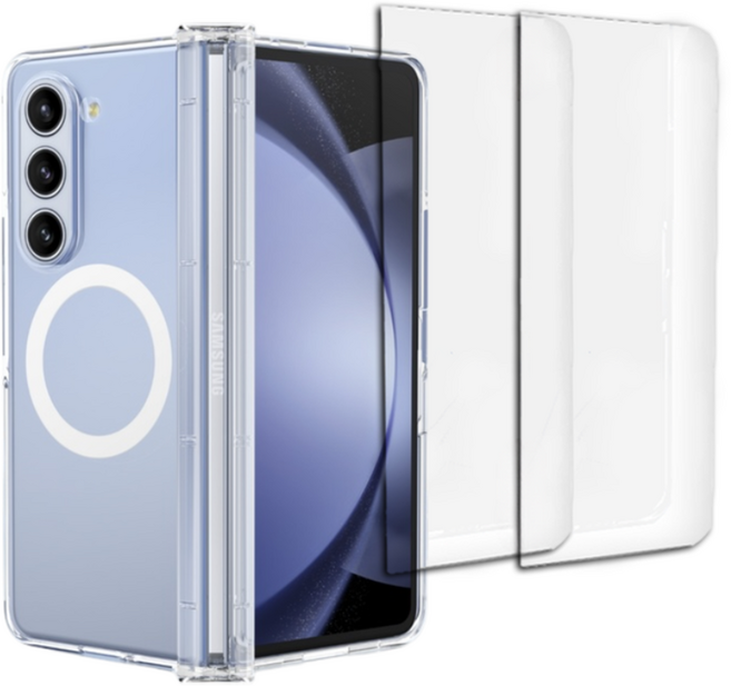 아이시(isee) 아이폰/갤럭시 맥세이프 3000가우스 강력자석 투명 케이스 강화유리2장 포함 변색 3개월 보장정책