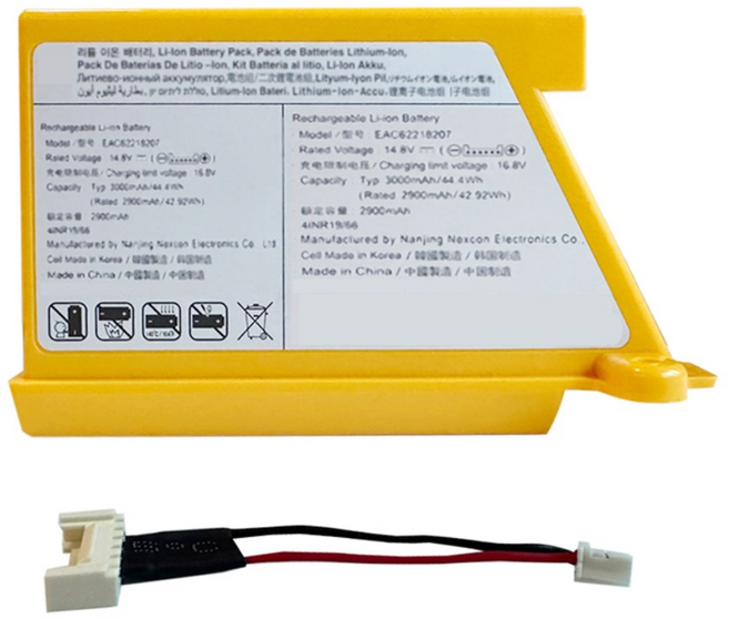 LG 코드제로 M9 물걸레 로봇청소기 용량 2500mAh 호환용(6핀동봉), 2022년 이후- 6핀(케이블동봉), 1개